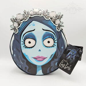 Loungefly Warner Bros. Tim Burton's Corpse Bride Emily Blue Crossbody Bag Purse